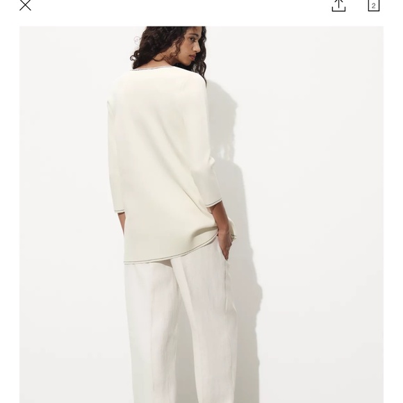 NWT Long Two Tone Designer Cardigan S. L - Picture 6 of 8